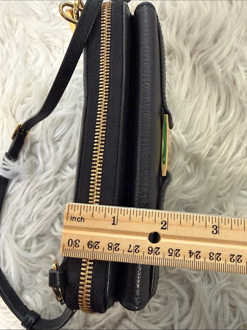 TUMI Crossbody with Gold tone Logo Accent Plate - Picture 16 of 16